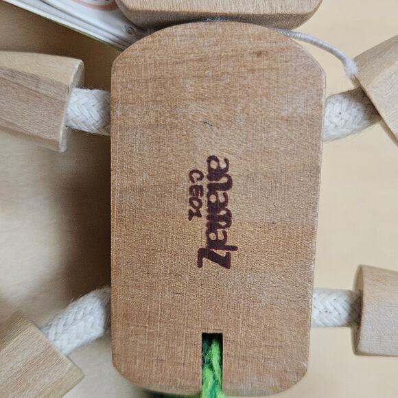 NWT Wooden Crocodile Animal Toy Anamalz Collectible Eco-friendly Multi-Sensory - Picture 5 of 6